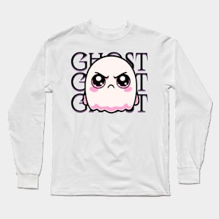 Kawaii Ghost Long Sleeve T-Shirt